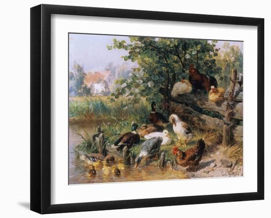 Summerly refreshment. 1901-Carl Jutz-Framed Giclee Print