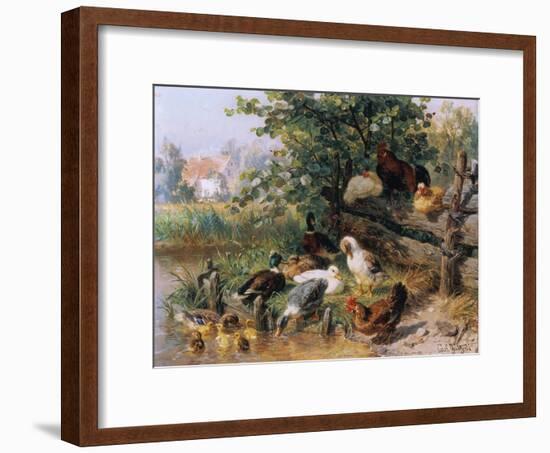 Summerly refreshment. 1901-Carl Jutz-Framed Giclee Print