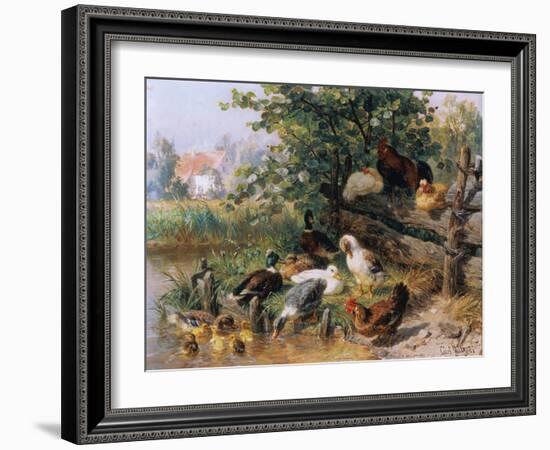 Summerly refreshment. 1901-Carl Jutz-Framed Giclee Print