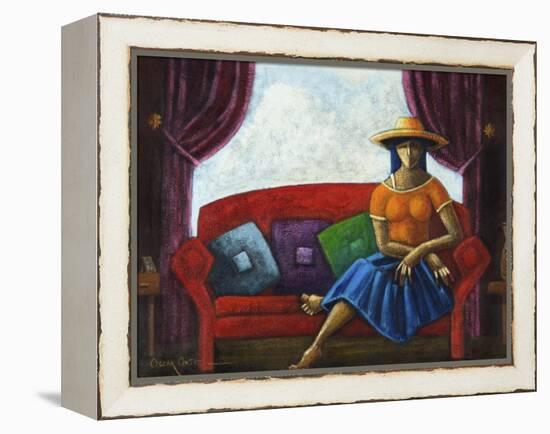 Summers Last Romance-Oscar Ortiz-Framed Premier Image Canvas