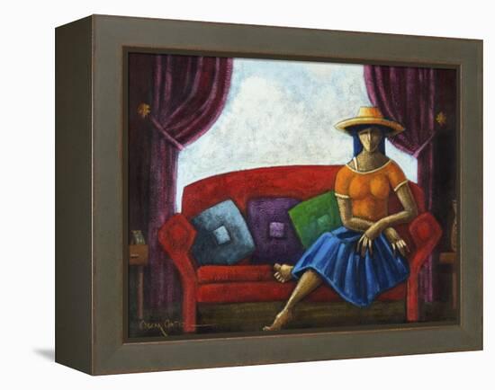 Summers Last Romance-Oscar Ortiz-Framed Premier Image Canvas