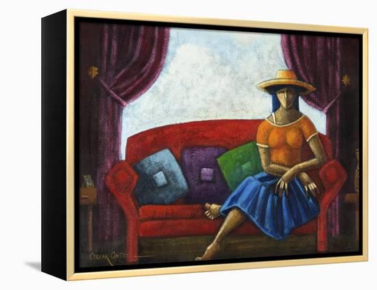 Summers Last Romance-Oscar Ortiz-Framed Premier Image Canvas