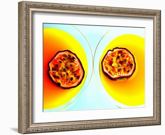 Summerstar Martinis with Passion Fruit and Champagne-null-Framed Photographic Print