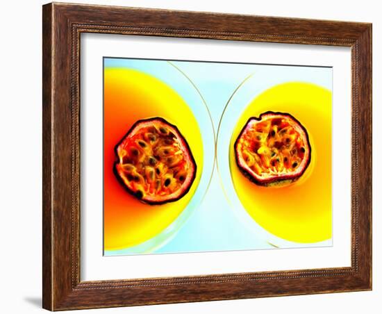 Summerstar Martinis with Passion Fruit and Champagne-null-Framed Photographic Print