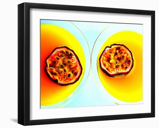 Summerstar Martinis with Passion Fruit and Champagne-null-Framed Photographic Print