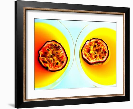 Summerstar Martinis with Passion Fruit and Champagne-null-Framed Photographic Print