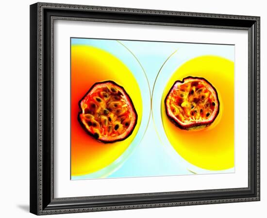 Summerstar Martinis with Passion Fruit and Champagne-null-Framed Photographic Print