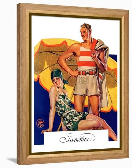 "Summertime, 1927,"August 27, 1927-Joseph Christian Leyendecker-Framed Premier Image Canvas