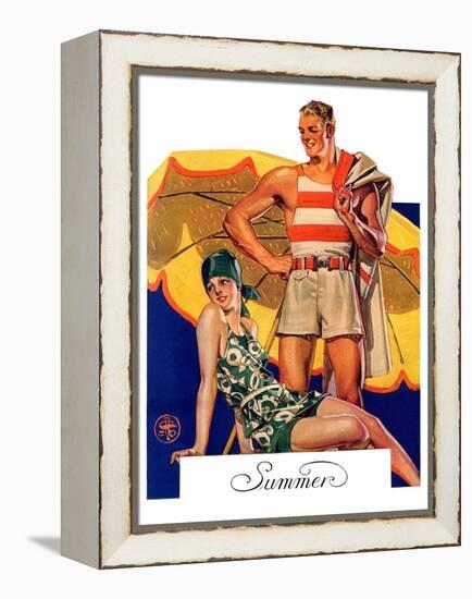 "Summertime, 1927,"August 27, 1927-Joseph Christian Leyendecker-Framed Premier Image Canvas