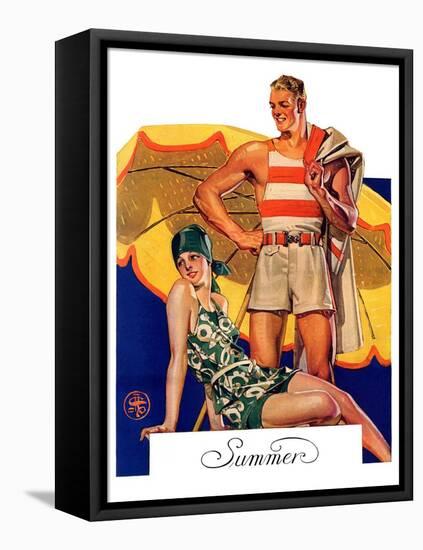 "Summertime, 1927,"August 27, 1927-Joseph Christian Leyendecker-Framed Premier Image Canvas
