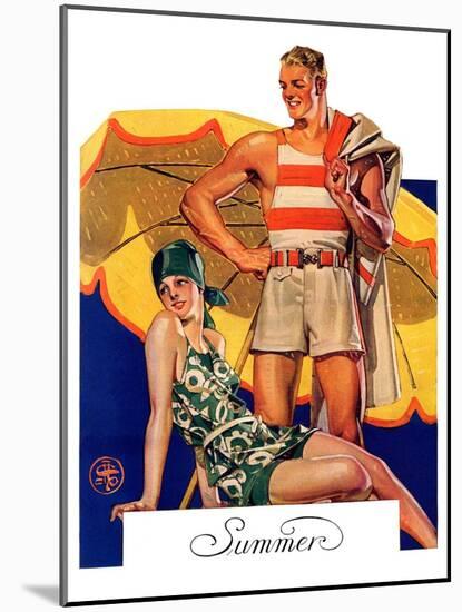 "Summertime, 1927,"August 27, 1927-Joseph Christian Leyendecker-Mounted Giclee Print