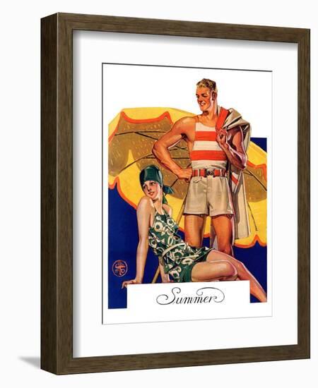 "Summertime, 1927,"August 27, 1927-Joseph Christian Leyendecker-Framed Giclee Print