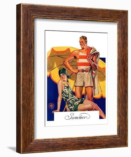 "Summertime, 1927,"August 27, 1927-Joseph Christian Leyendecker-Framed Giclee Print