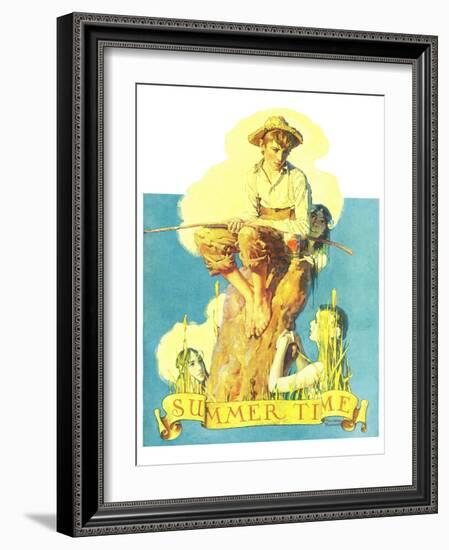 "Summertime, 1933", August 5,1933-Norman Rockwell-Framed Giclee Print