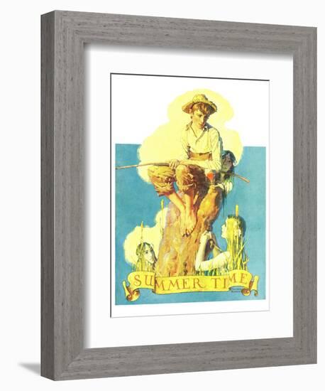 "Summertime, 1933", August 5,1933-Norman Rockwell-Framed Giclee Print