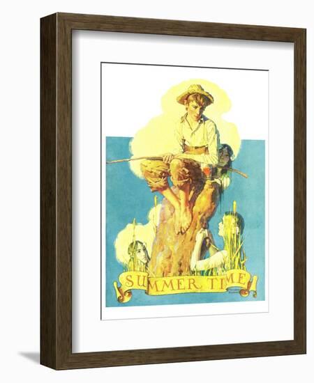 "Summertime, 1933", August 5,1933-Norman Rockwell-Framed Giclee Print