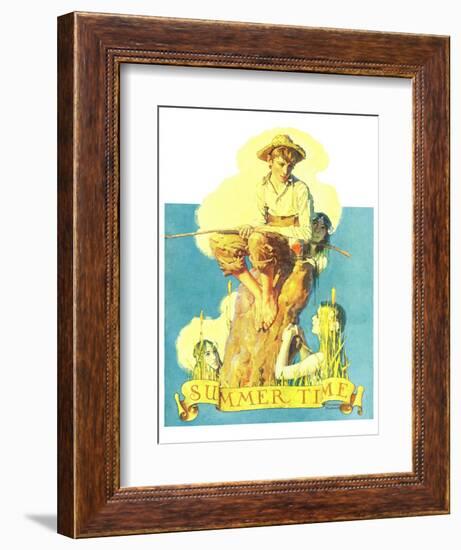 "Summertime, 1933", August 5,1933-Norman Rockwell-Framed Giclee Print