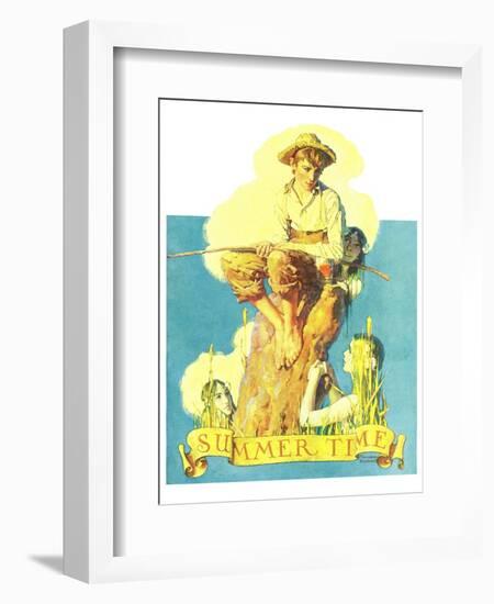 "Summertime, 1933", August 5,1933-Norman Rockwell-Framed Giclee Print