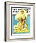 "Summertime, 1933" Saturday Evening Post Cover, August 5,1933-Norman Rockwell-Framed Giclee Print