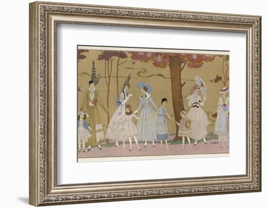 Summertime Fashions for Women and Girls by Paquin Doucet-Georges Barbier-Framed Photographic Print