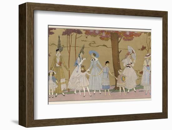 Summertime Fashions for Women and Girls by Paquin Doucet-Georges Barbier-Framed Photographic Print