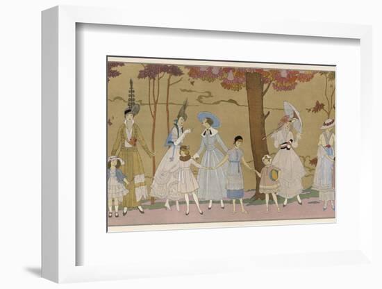 Summertime Fashions for Women and Girls by Paquin Doucet-Georges Barbier-Framed Photographic Print