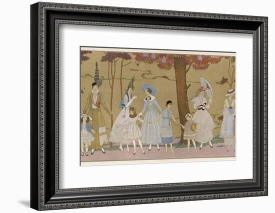 Summertime Fashions for Women and Girls by Paquin Doucet-Georges Barbier-Framed Photographic Print