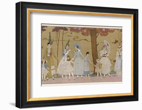 Summertime Fashions for Women and Girls by Paquin Doucet-Georges Barbier-Framed Photographic Print