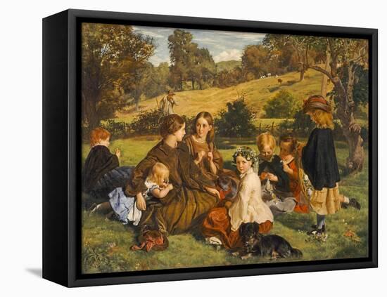 Summertime, Gloucestershire, Exh.1860-James Archer-Framed Premier Image Canvas