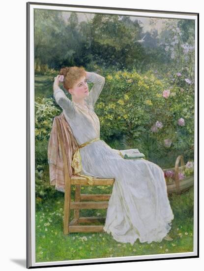 Summertime: Portrait of the Artist's Wife, Hannah-Edward Killingworth Johnson-Mounted Giclee Print