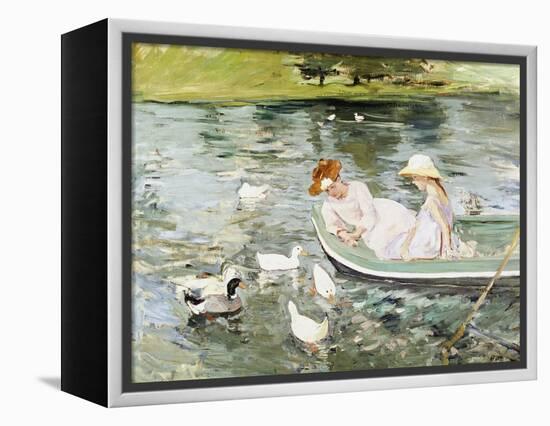 Summertime-Mary Cassatt-Framed Premier Image Canvas