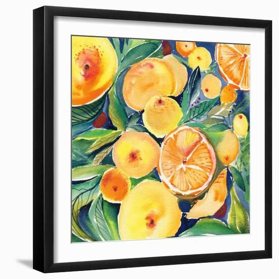 Summery Citrus-Kristy Rice-Framed Premium Giclee Print