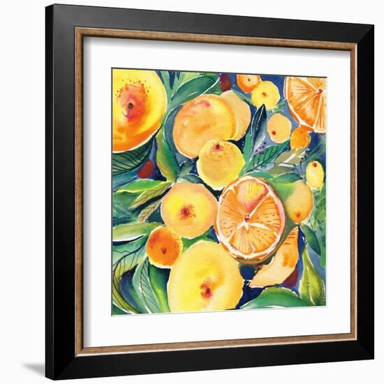 Summery Citrus-Kristy Rice-Framed Art Print