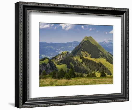 Summery mountain landscape in the Bernese Oberland-enricocacciafotografie-Framed Photographic Print