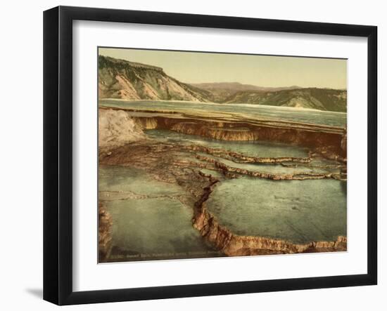 Summit Basin, Mammoth Hot Spring, Yellowstone National Park, c.1898-American Photographer-Framed Giclee Print