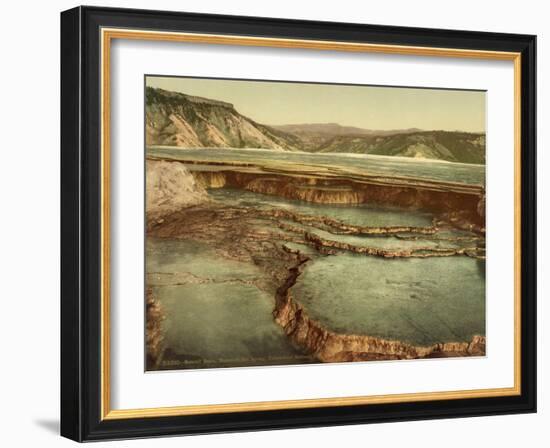 Summit Basin, Mammoth Hot Spring, Yellowstone National Park, c.1898-American Photographer-Framed Giclee Print