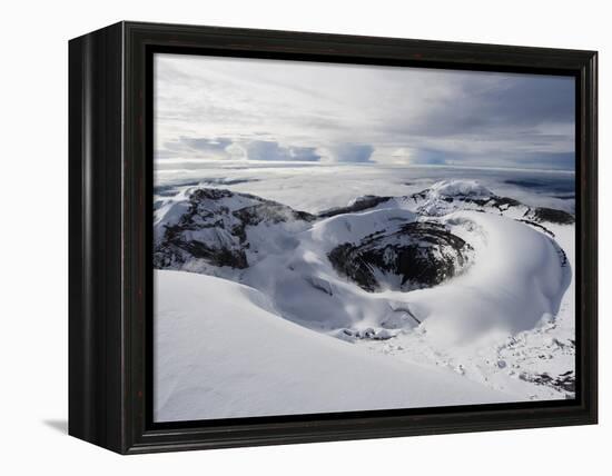 Summit Crater, Volcan Cotopaxi, 5897M, the Highest Active Volcano in the World, Ecuador-Christian Kober-Framed Premier Image Canvas