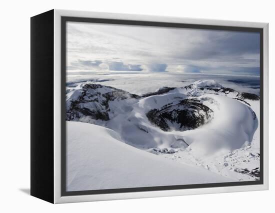 Summit Crater, Volcan Cotopaxi, 5897M, the Highest Active Volcano in the World, Ecuador-Christian Kober-Framed Premier Image Canvas