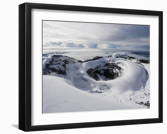 Summit Crater, Volcan Cotopaxi, 5897M, the Highest Active Volcano in the World, Ecuador-Christian Kober-Framed Photographic Print