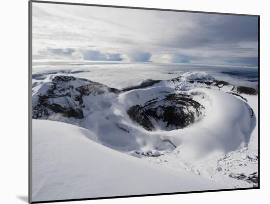 Summit Crater, Volcan Cotopaxi, 5897M, the Highest Active Volcano in the World, Ecuador-Christian Kober-Mounted Photographic Print