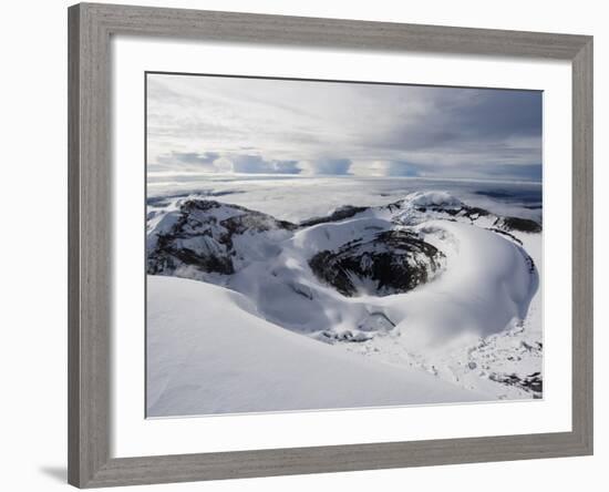 Summit Crater, Volcan Cotopaxi, 5897M, the Highest Active Volcano in the World, Ecuador-Christian Kober-Framed Photographic Print