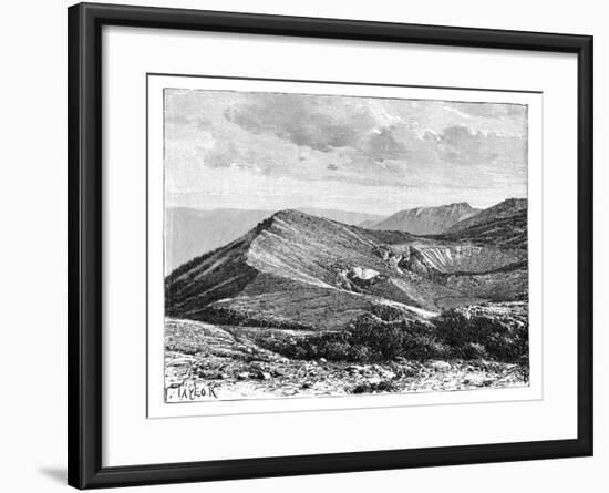 Summit of Mount Irazu, Costa Rica, C1890-null-Framed Giclee Print