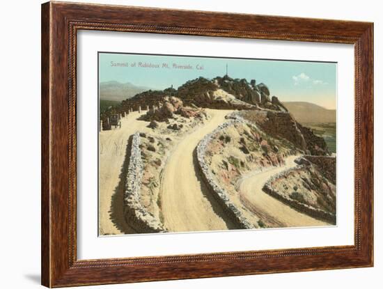 Summit of Rubidoux Mountain, Riverside, California-null-Framed Art Print