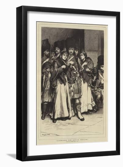 Summoned for Active Service-Frank Holl-Framed Giclee Print