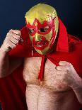 Mexican Wrestling Portrait-sumnersgraphicsinc-Photographic Print