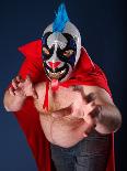 Mexican Wrestling Portrait-sumnersgraphicsinc-Photographic Print