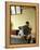 Sumo Wrestler Reading Newspaper, Tokyo City, Honshu Island, Japan-Christian Kober-Framed Premier Image Canvas