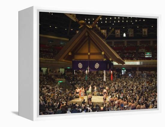 Sumo Wrestlers, Kokugikan Hall Stadium, Tokyo, Japan-Christian Kober-Framed Premier Image Canvas