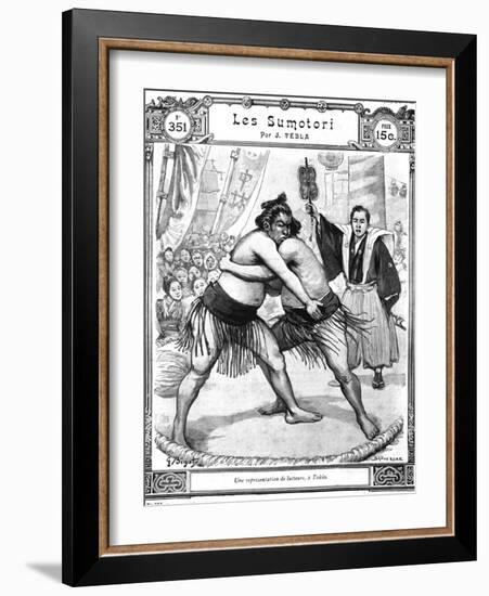 Sumo Wrestlers Tokyo 1903-Chris Hellier-Framed Giclee Print