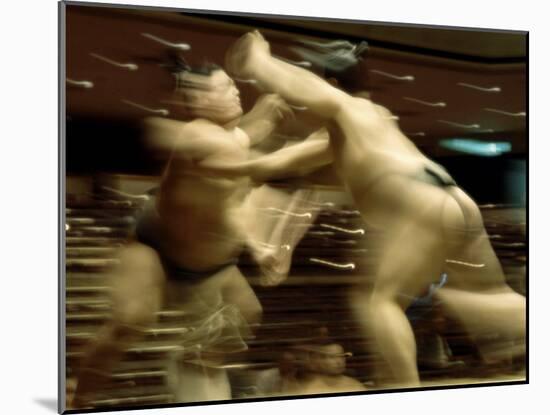 Sumo Wrestling Japan-null-Mounted Photographic Print